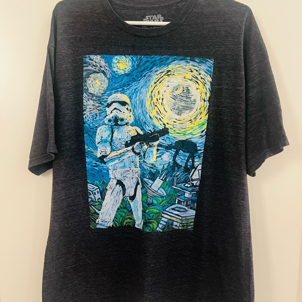 Star Wars Storm Trooper Van Gogh Starry Night T-Shirt - Size XL